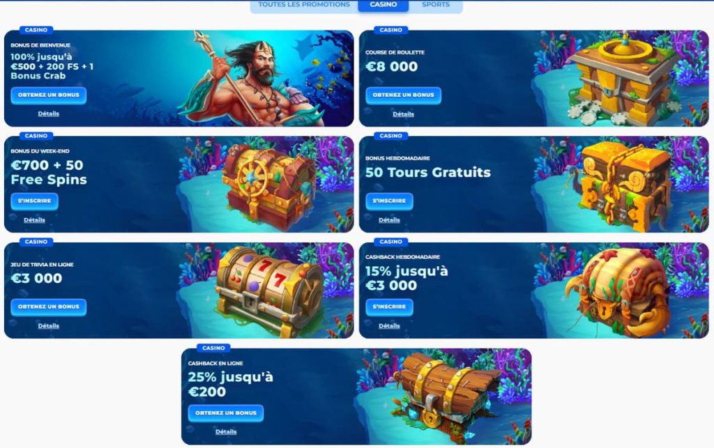 bonus posido casino