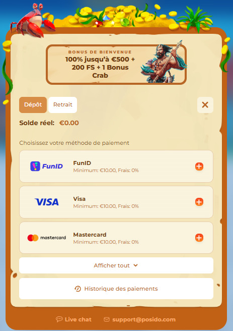 depot posido casino
