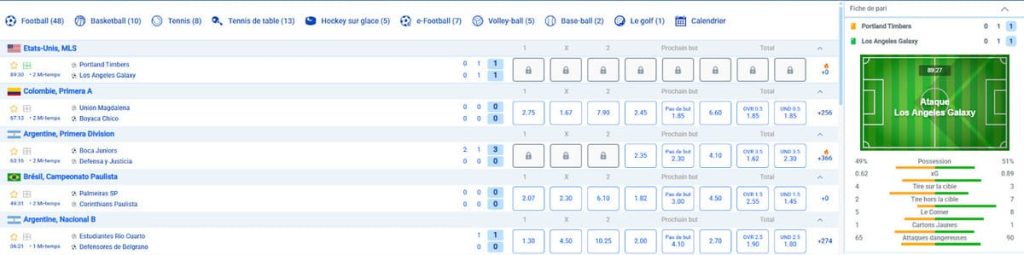 paris sportifs live posido casino